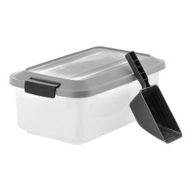 11 Lbs. Airtight Pet Food Container | Dog Cat Food Storage Bin | Treat Box