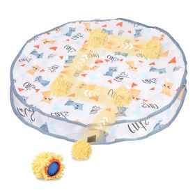 1Pc Cat Toys Ball Fast Rolling In Pouch Rechargeable Motion Activated Interactive Cat Toys For Indoor Cats Hide And Seek Mouse Catching Game (Option: Multicolor)